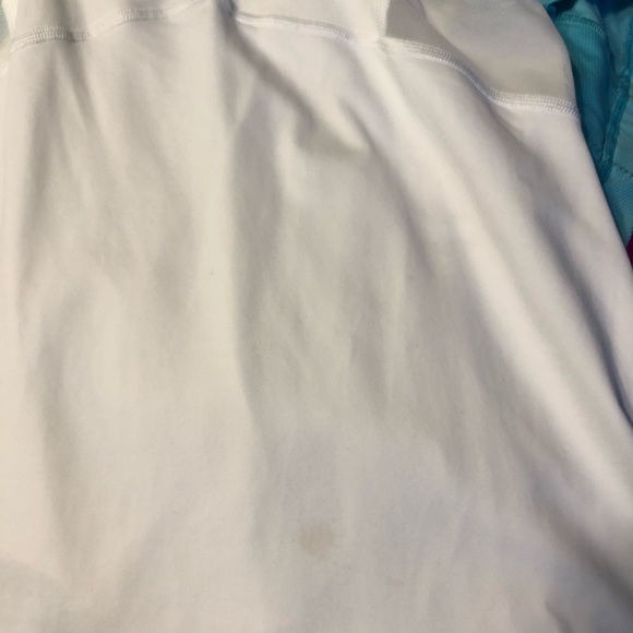 Lululemon white strappy tank w/ mesh cutout detail - Picture 3 of 3